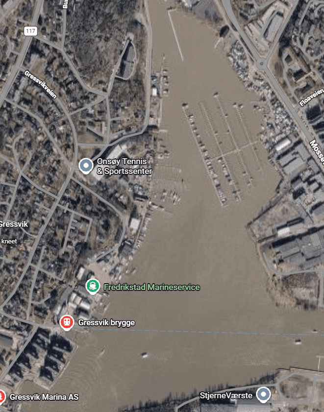 Utsnitt fra Google maps